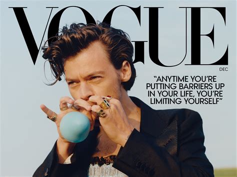 harry styles updates on vogue cover